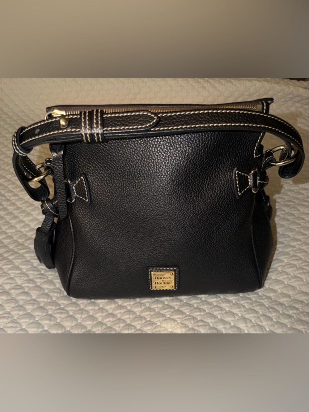 Dooney & Bourke Black Pebbled Leather